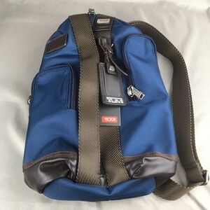 Tumi Alpha Bravo Monterey Sling Shoulder Bag Navy Blue